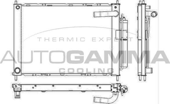 Autogamma 105901 - Radiators, Motora dzesēšanas sistēma www.autospares.lv