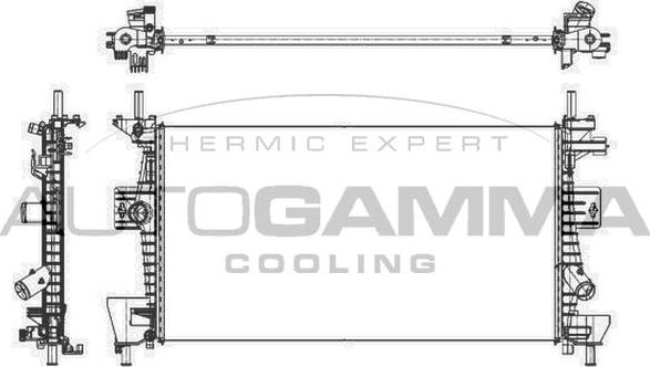 Autogamma 105917 - Radiators, Motora dzesēšanas sistēma www.autospares.lv