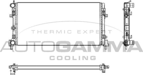 Autogamma 105400 - Radiators, Motora dzesēšanas sistēma www.autospares.lv