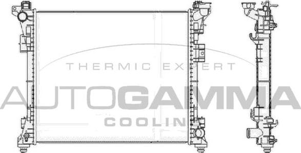 Autogamma 105484 - Radiators, Motora dzesēšanas sistēma www.autospares.lv