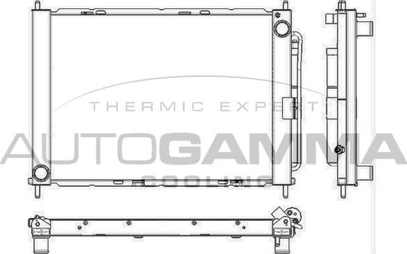 Autogamma 105812 - Radiators, Motora dzesēšanas sistēma www.autospares.lv