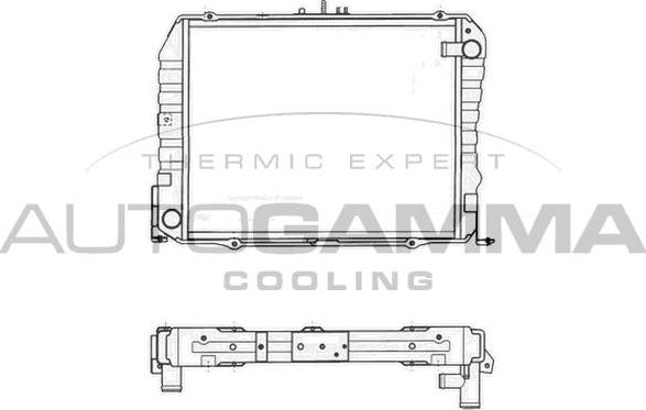 Autogamma 105817 - Radiators, Motora dzesēšanas sistēma www.autospares.lv