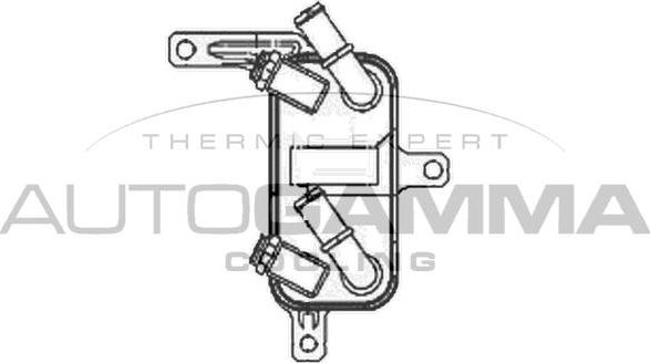 Autogamma 105227 - Eļļas radiators, Motoreļļa www.autospares.lv