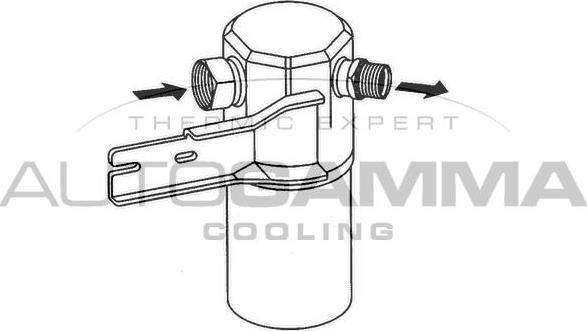 Autogamma 106185 - Dryer, air conditioning www.autospares.lv