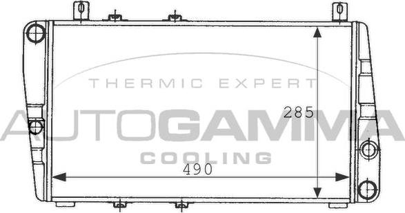 Autogamma 100967 - Radiators, Motora dzesēšanas sistēma www.autospares.lv