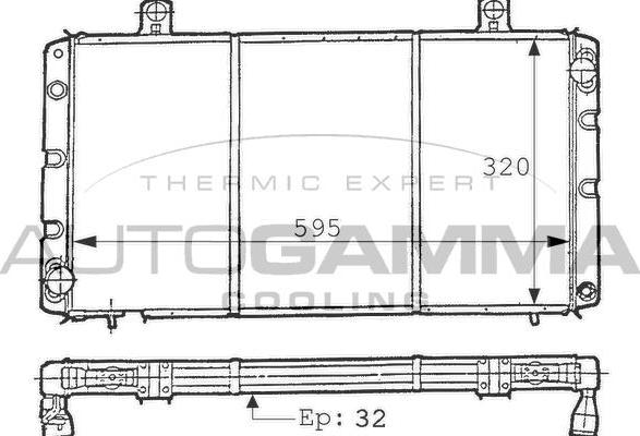 Autogamma 100934 - Radiators, Motora dzesēšanas sistēma www.autospares.lv