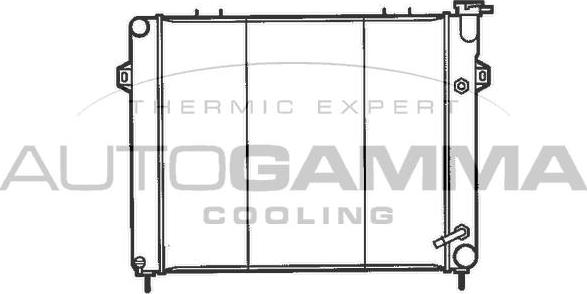 Autogamma 100443 - Radiators, Motora dzesēšanas sistēma www.autospares.lv