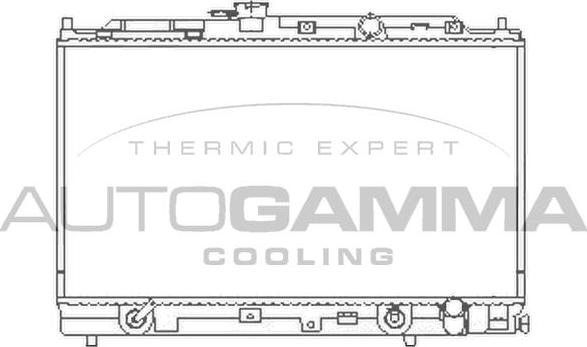 Autogamma 100415 - Radiator, engine cooling www.autospares.lv