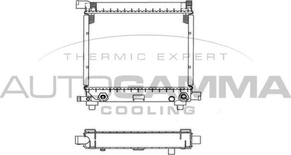 Autogamma 100541 - Радиатор, охлаждение двигателя www.autospares.lv