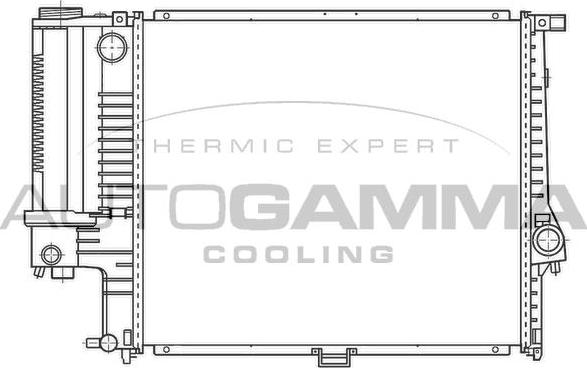 Autogamma 100125 - Radiators, Motora dzesēšanas sistēma www.autospares.lv