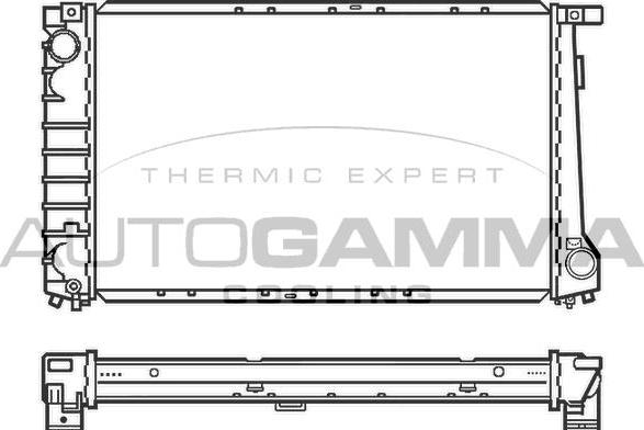 Autogamma 100128 - Radiators, Motora dzesēšanas sistēma www.autospares.lv