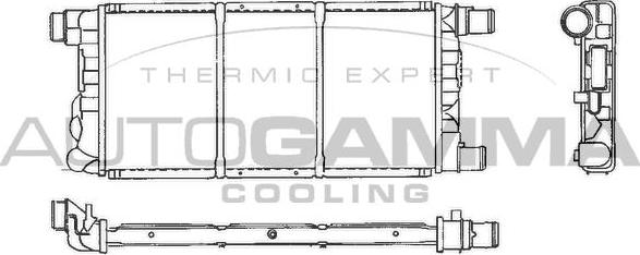 Autogamma 101296 - Radiators, Motora dzesēšanas sistēma www.autospares.lv