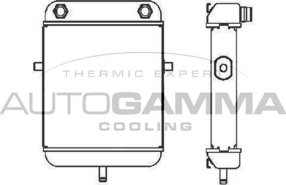 Autogamma 101935 - Eļļas radiators, Motoreļļa www.autospares.lv