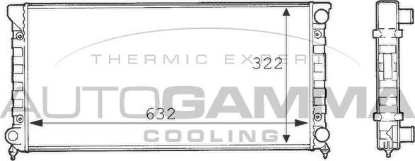 Autogamma 101072 - Radiators, Motora dzesēšanas sistēma autospares.lv