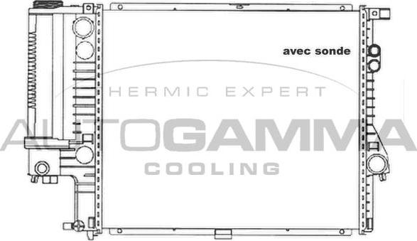 Autogamma 101361 - Radiators, Motora dzesēšanas sistēma www.autospares.lv