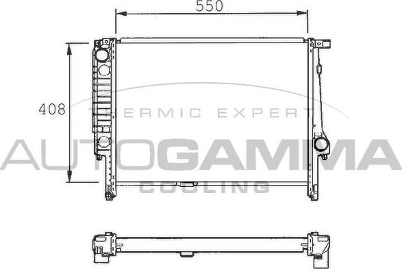 Autogamma 101368 - Radiators, Motora dzesēšanas sistēma www.autospares.lv