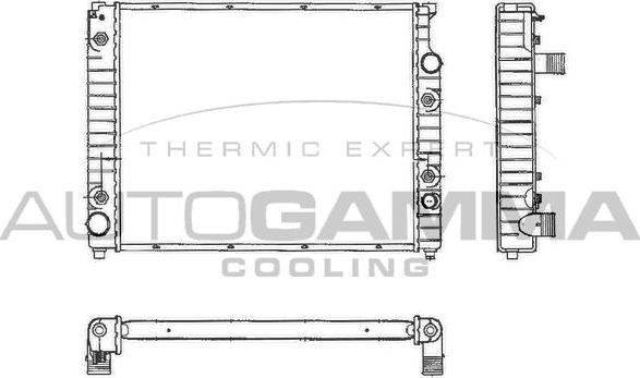 Autogamma 101208 - Radiators, Motora dzesēšanas sistēma www.autospares.lv