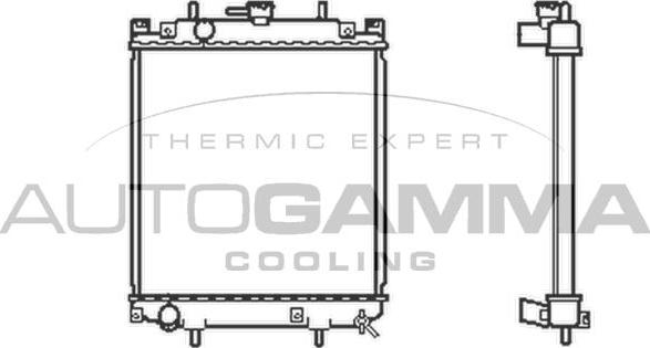 Autogamma 103911 - Radiators, Motora dzesēšanas sistēma www.autospares.lv