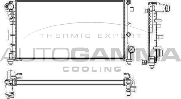 Autogamma 103412 - Radiators, Motora dzesēšanas sistēma www.autospares.lv