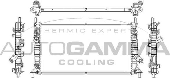 Autogamma 103421 - Radiators, Motora dzesēšanas sistēma www.autospares.lv