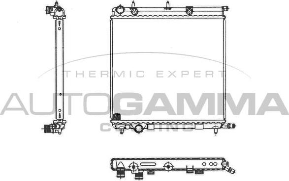 Autogamma 103569 - Radiators, Motora dzesēšanas sistēma www.autospares.lv