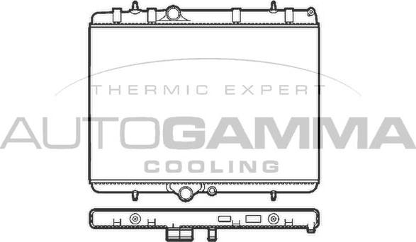 Autogamma 103589 - Radiators, Motora dzesēšanas sistēma www.autospares.lv