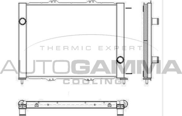 Autogamma 103575 - Radiators, Motora dzesēšanas sistēma www.autospares.lv