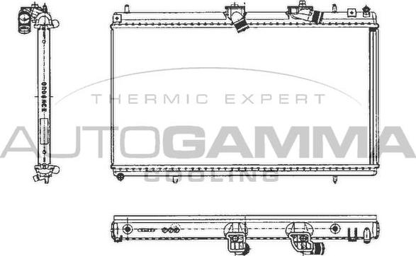 Autogamma 103646 - Radiators, Motora dzesēšanas sistēma www.autospares.lv