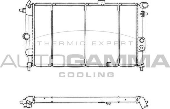 Autogamma 103602 - Radiators, Motora dzesēšanas sistēma www.autospares.lv