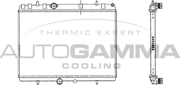 Autogamma 103639 - Radiators, Motora dzesēšanas sistēma www.autospares.lv