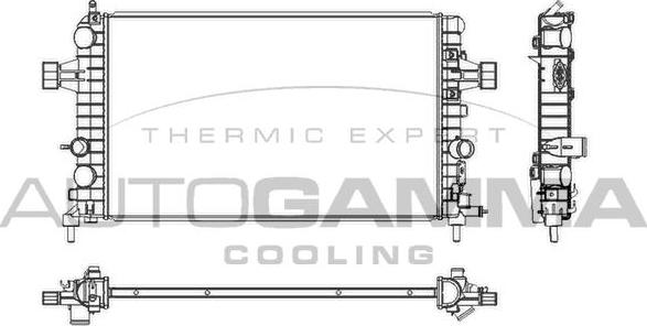 Autogamma 103628 - Radiators, Motora dzesēšanas sistēma www.autospares.lv