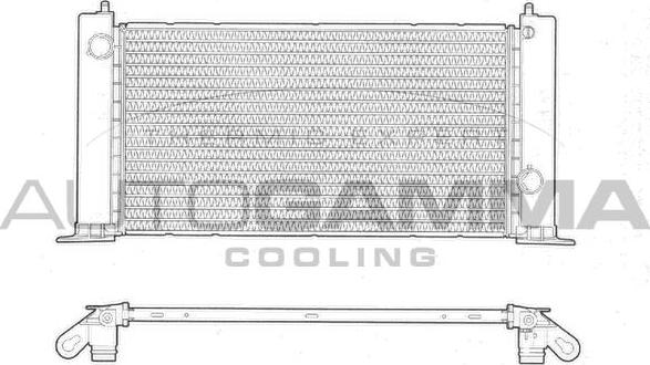 Autogamma 103054 - Radiators, Motora dzesēšanas sistēma www.autospares.lv