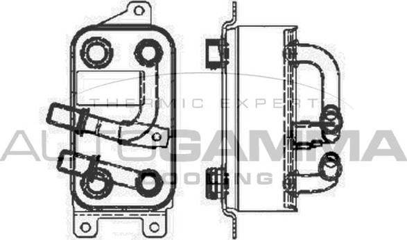 Autogamma 103861 - Eļļas radiators, Motoreļļa www.autospares.lv