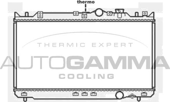 Autogamma 103802 - Radiators, Motora dzesēšanas sistēma www.autospares.lv