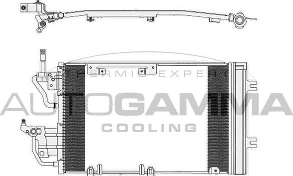 Autogamma 103832 - Condenser, air conditioning www.autospares.lv