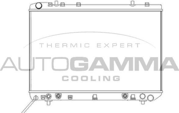 Autogamma 102903 - Radiators, Motora dzesēšanas sistēma autospares.lv