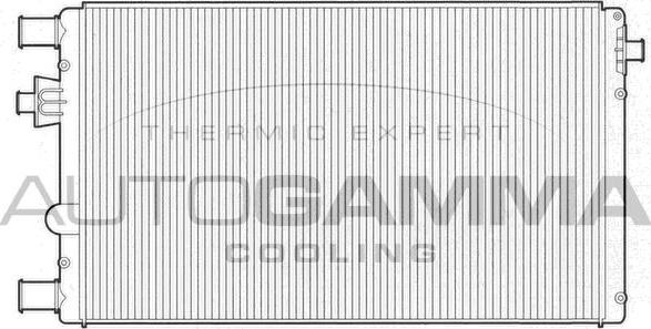 Autogamma 102867 - Radiators, Motora dzesēšanas sistēma www.autospares.lv