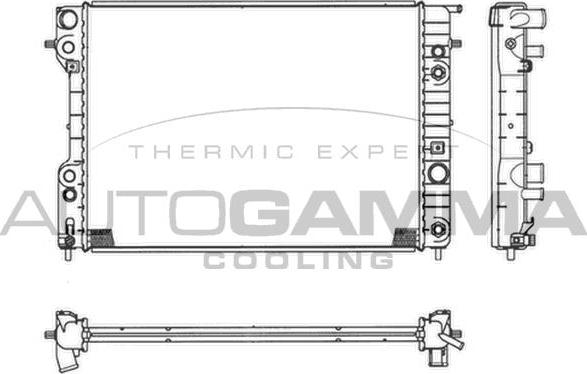 Autogamma 102254 - Radiators, Motora dzesēšanas sistēma www.autospares.lv