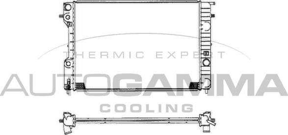 Autogamma 102250 - Radiators, Motora dzesēšanas sistēma www.autospares.lv