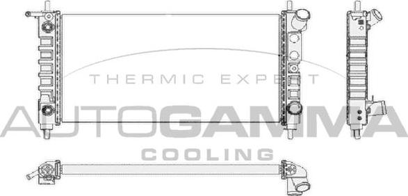 Autogamma 102224 - Radiators, Motora dzesēšanas sistēma autospares.lv