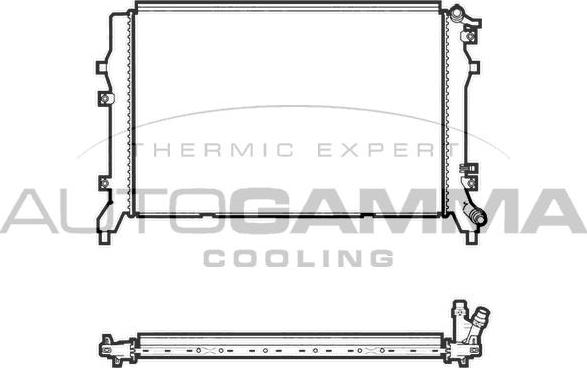 Autogamma 107437 - Radiators, Motora dzesēšanas sistēma www.autospares.lv