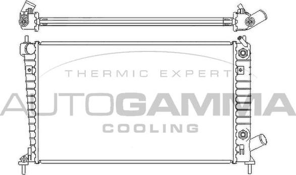 Autogamma 107051 - Radiators, Motora dzesēšanas sistēma www.autospares.lv