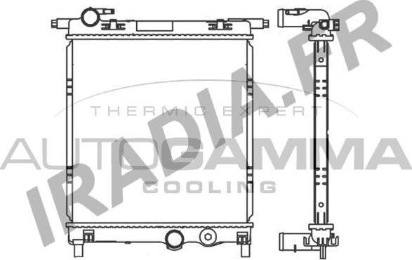 Autogamma 107107 - Radiators, Motora dzesēšanas sistēma www.autospares.lv