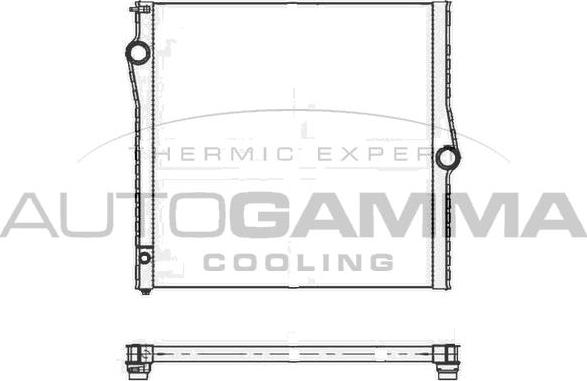 Autogamma 107134 - Radiators, Motora dzesēšanas sistēma www.autospares.lv