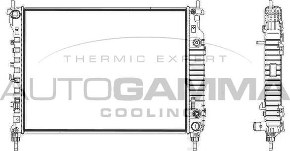 Autogamma 107839 - Radiators, Motora dzesēšanas sistēma www.autospares.lv