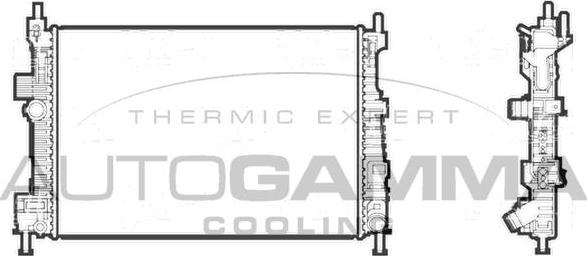 Autogamma 107214 - Radiators, Motora dzesēšanas sistēma www.autospares.lv