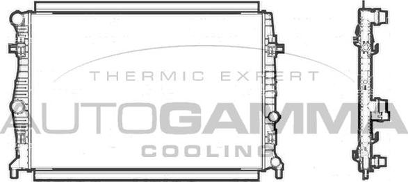 Autogamma 107238 - Radiators, Motora dzesēšanas sistēma www.autospares.lv