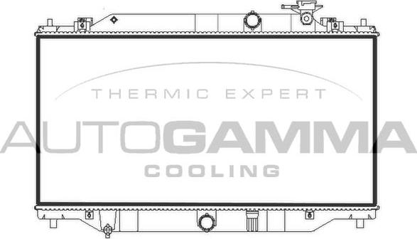 Autogamma 107781 - Radiators, Motora dzesēšanas sistēma www.autospares.lv