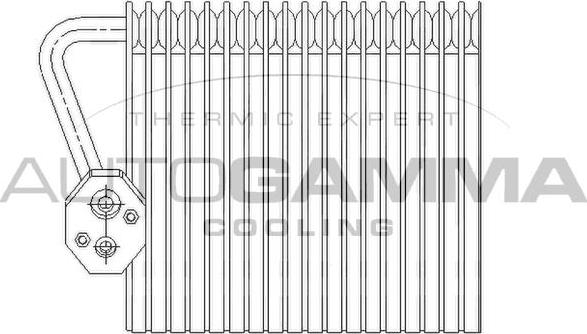 Autogamma 112060 - Iztvaikotājs, Gaisa kondicionēšanas sistēma www.autospares.lv