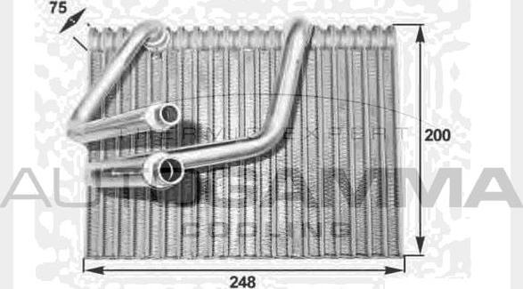 Autogamma 112001 - Iztvaikotājs, Gaisa kondicionēšanas sistēma www.autospares.lv